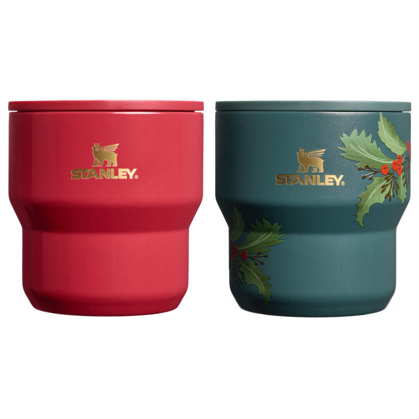 The Cheers & Cheer Stay-Hot Stacking Cup 2-Piece Set - Premium Travel Set